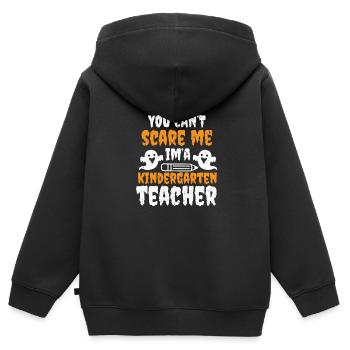 Lehrer Lehrerin Grundschullehrer Schule Lehramt - Kinder Premium Organic Zip Hoodie - Schwarz - Hinten - AI Model Kid Male (0cm)