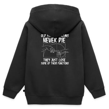 Fibonacci Geometrie Mathe Goldener Schnitt - Kinder Premium Organic Zip Hoodie - Schwarz - Hinten - AI Model Kid Male (0cm)
