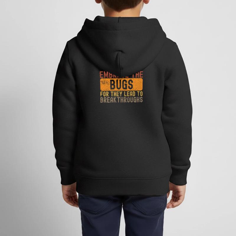 Programmeur de programmation Motivation du codage Sweat Premium à capuche zippé enfant bio