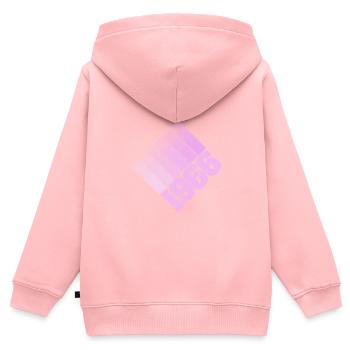 1966 - Kinder Premium Organic Zip Hoodie - Rosa - Hinten - AI Model Kid Female (0cm)