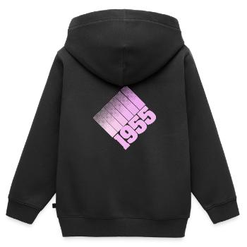 Eltern 1955 - Kinder Premium Organic Zip Hoodie - Schwarz - Hinten - AI Model Kid Male (0cm)