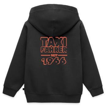 Taxi 1966 - Kinder Premium Organic Zip Hoodie - Schwarz - Hinten - AI Model Kid Male (0cm)