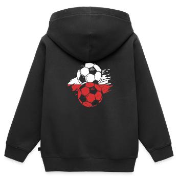 Polen Polnisch - Kinder Premium Organic Zip Hoodie - Schwarz - Hinten - AI Model Kid Male (0cm)