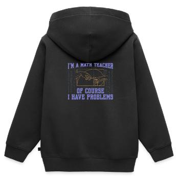 Goldener Schnitt Fibonacci Mathe Kunst Spirale - Kinder Premium Organic Zip Hoodie - Schwarz - Hinten - AI Model Kid Male (0cm)