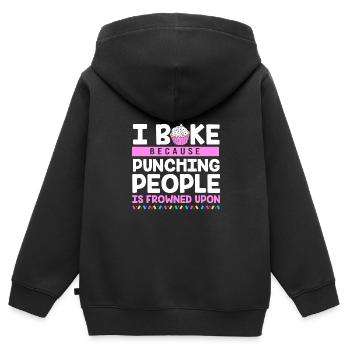 Torte Törtchen Dekoration Kuchen - Kinder Premium Organic Zip Hoodie - Schwarz - Hinten - AI Model Kid Male (0cm)