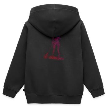Stand up Paddle Pour Homme Stand up Paddle Board - Sweat Premium à capuche zippé enfant bio - noir - Dos - AI Model Kid Male (0cm)