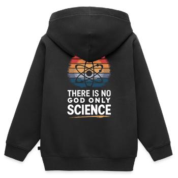 Atheismus Atheist Anti-Religion Agnostiker - Kinder Premium Organic Zip Hoodie - Schwarz - Hinten - AI Model Kid Male (0cm)