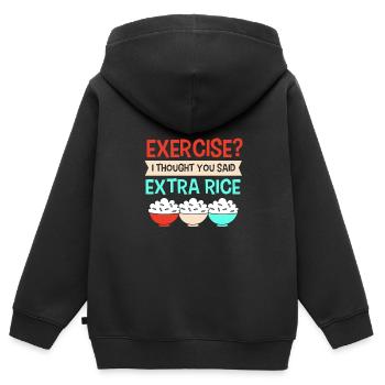 Philippinisch Philippinen - Kinder Premium Organic Zip Hoodie - Schwarz - Hinten - AI Model Kid Male (0cm)