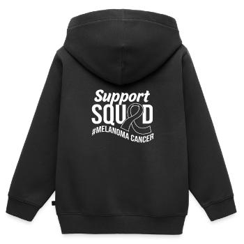 Skin cancer melanoma - Kids Premium Organic Zip-up Hoodie - black - Back - AI Model Kid Male (0cm)