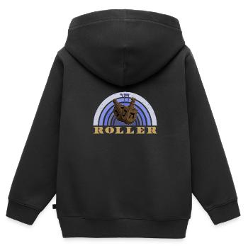 Chanukka jüdische Feiertag Dreidel Juden - Kinder Premium Organic Zip Hoodie - Schwarz - Hinten - AI Model Kid Male (0cm)