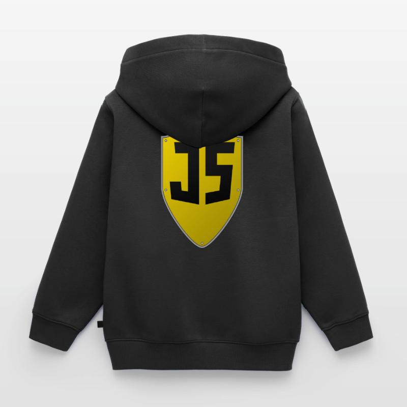 JavaScript-Schild Kinder Premium Organic Zip Hoodie
