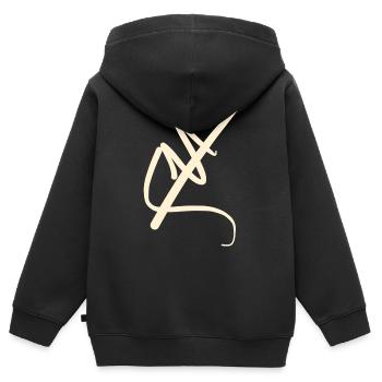 The world's most abstract T-shirt - Kids Premium Organic Zip-up Hoodie - black - Back - AI Model Kid Male (0cm)