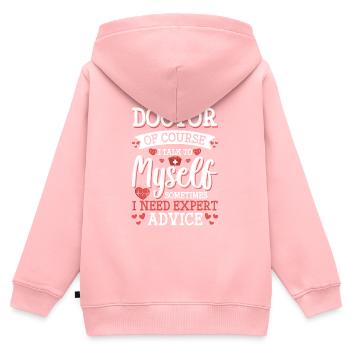 Doctor Hospital Emergency - Kids Premium Organic Zip-up Hoodie - rose - Back - AI Model Kid Female (0cm)