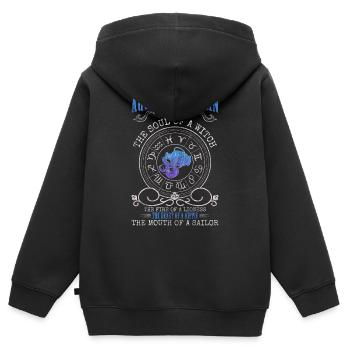 Tierkreiszeichen Horoskop Sonne - Kinder Premium Organic Zip Hoodie - Schwarz - Hinten - AI Model Kid Male (0cm)