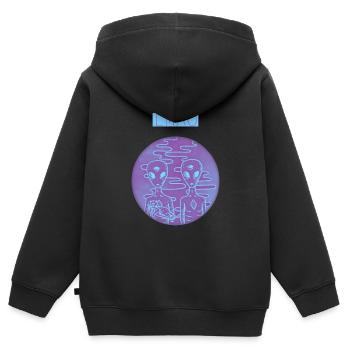 Ayy Lmao - Kinder Premium Organic Zip Hoodie - Schwarz - Hinten - AI Model Kid Male (0cm)