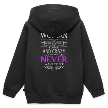 Constellation de la Balance Constellation de septembre - Sweat Premium à capuche zippé enfant bio - noir - Dos - AI Model Kid Male (0cm)