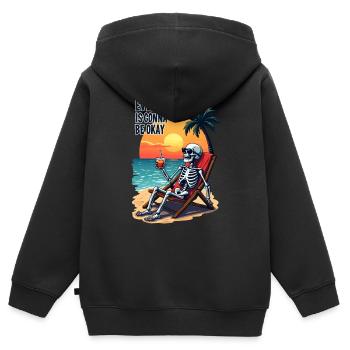 Alles wird gut - Kinder Premium Organic Zip Hoodie - Schwarz - Hinten - AI Model Kid Male (0cm)