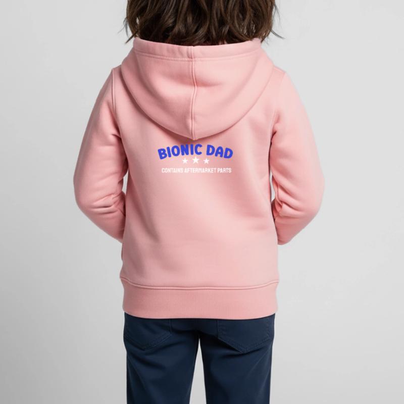 Bionic Dad Athletic Hip Knee Replacement Surgery Sweat Premium à capuche zippé enfant bio
