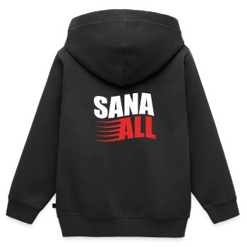 Philippinisch Philippinen - Kinder Premium Organic Zip Hoodie - Schwarz - Hinten - AI Model Kid Male (0cm)