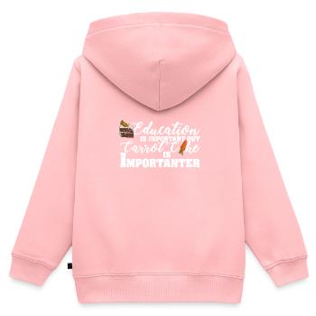 Cake Carrot Cake Dessert Baking Saying - Kids Premium Organic Zip-up Hoodie - rose - Back - AI Model Kid Female (0cm)