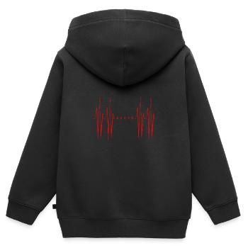 Choreograph Tanzlehrer - Kinder Premium Organic Zip Hoodie - Schwarz - Hinten - AI Model Kid Male (0cm)