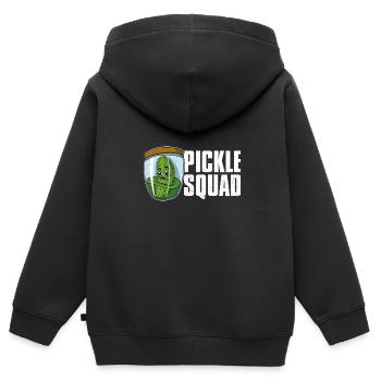 Gurken Gesundes Essen Vegan Gewürzgurken - Kinder Premium Organic Zip Hoodie - Schwarz - Hinten - AI Model Kid Male (0cm)