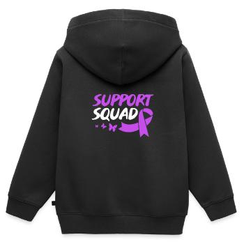 Maladie auto-immune - Sweat Premium à capuche zippé enfant bio - noir - Dos - AI Model Kid Male (0cm)