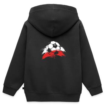 Polen Polnisch - Kinder Premium Organic Zip Hoodie - Schwarz - Hinten - AI Model Kid Male (0cm)