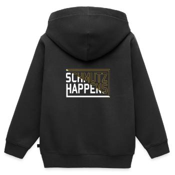Hanoucca - Sweat Premium à capuche zippé enfant bio - noir - Dos - AI Model Kid Male (0cm)
