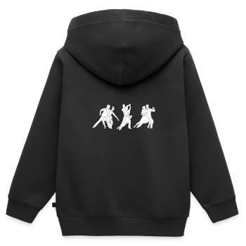 Salsa Dancer Dancer - Kids Premium Organic Zip-up Hoodie - black - Back - AI Model Kid Male (0cm)