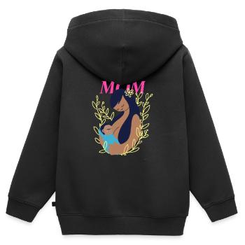 Best Mom Infant Baby - Kids Premium Organic Zip-up Hoodie - black - Back - AI Model Kid Male (0cm)