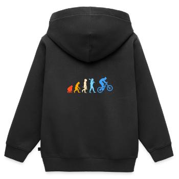 VTT VTT VTT - Sweat Premium à capuche zippé enfant bio - noir - Dos - AI Model Kid Male (0cm)