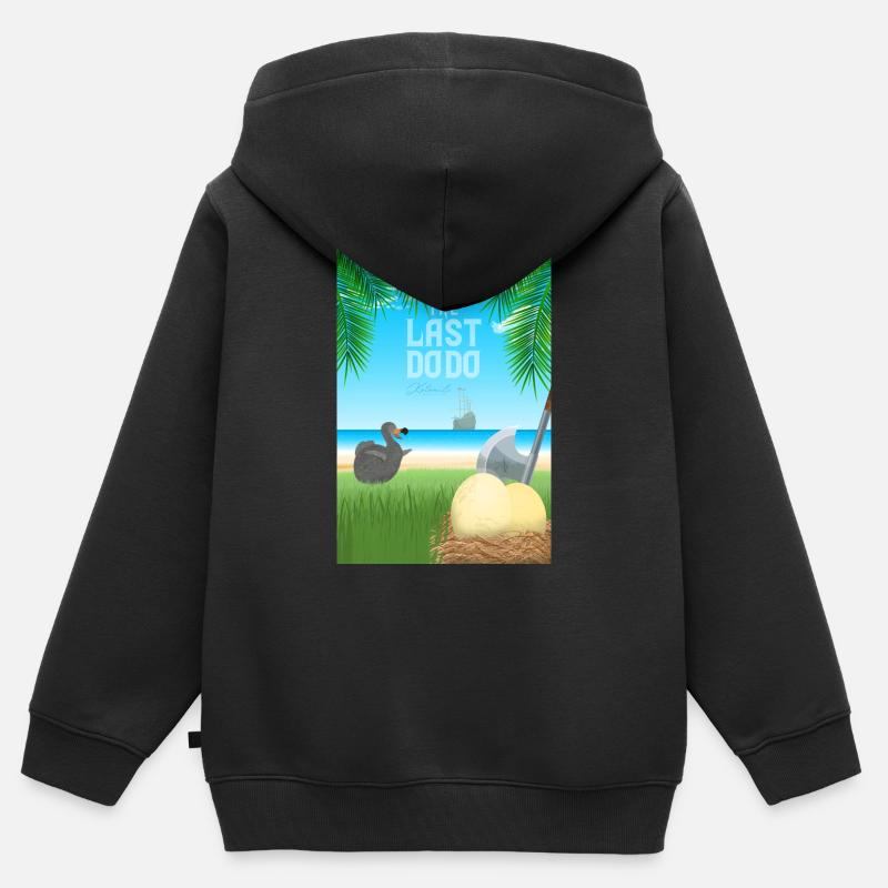 The Last Dodo Mauritius - Der letzte Dodo Maurice - Kinder Premium Organic Zip Hoodie - Schwarz