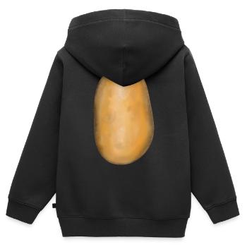 Kartoffel Gemüse Kartoffeln Speise Nahrung Bio - Kinder Premium Organic Zip Hoodie - Schwarz - Hinten - AI Model Kid Male (0cm)