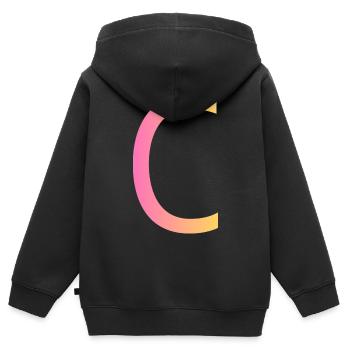 c - Kids Premium Organic Zip-up Hoodie - black - Back - AI Model Kid Male (0cm)