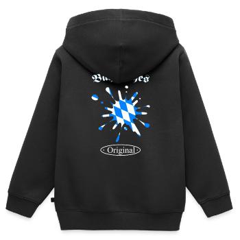 Bayern, Bayrisches Original, Oberbayern, Geschenk - Kinder Premium Organic Zip Hoodie - Schwarz - Hinten - AI Model Kid Male (0cm)