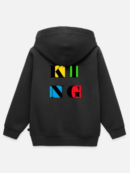 König - Kinder Premium Organic Zip Hoodie -