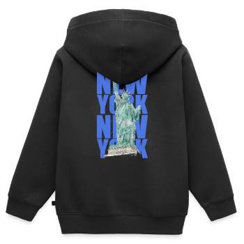 Freiheitsstatue New York - Kinder Premium Organic Zip Hoodie - Schwarz - Hinten - AI Model Kid Male (0cm)