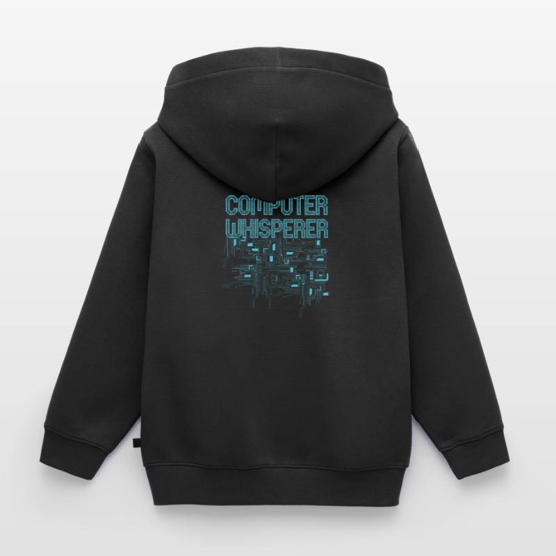 Computer Whisperer - IT Tech Support Software Kinder Premium Organic Zip Hoodie