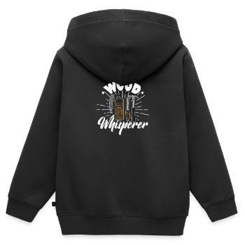 carpenter carpentry carpentry woodworker profession - Kids Premium Organic Zip-up Hoodie - black - Back - AI Model Kid Male (0cm)