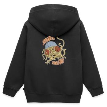 Spaghetti Monster - Lustig - Kinder Premium Organic Zip Hoodie - Schwarz - Hinten - AI Model Kid Male (0cm)