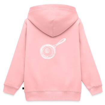 Fried egg pan - Kids Premium Organic Zip-up Hoodie - rose - Back - AI Model Kid Female (0cm)