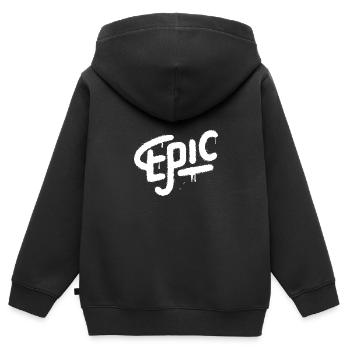 episch Graffiti Spray - Kinder Premium Organic Zip Hoodie - Schwarz - Hinten - AI Model Kid Male (0cm)