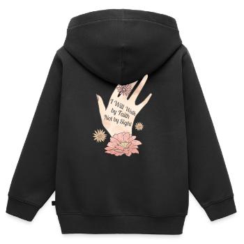 Own way self-love self-confidence - Kids Premium Organic Zip-up Hoodie - black - Back - AI Model Kid Male (0cm)