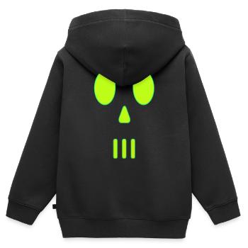 Hacking Hacks Hacker Computer Malware eSport Trojaner - Kinder Premium Organic Zip Hoodie - Schwarz - Hinten - AI Model Kid Male (0cm)