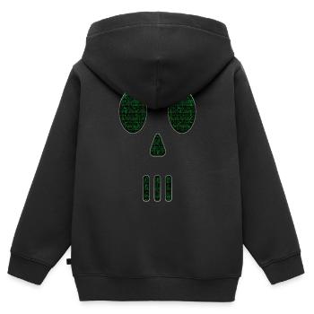 Hacking Hacks Hacker Computer Malware eSport Trojaner - Kinder Premium Organic Zip Hoodie - Schwarz - Hinten - AI Model Kid Male (0cm)