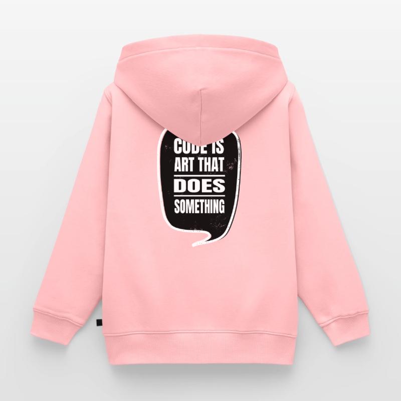 informatics c sharp programming fun jokes gift Kids Premium Organic Zip-up Hoodie