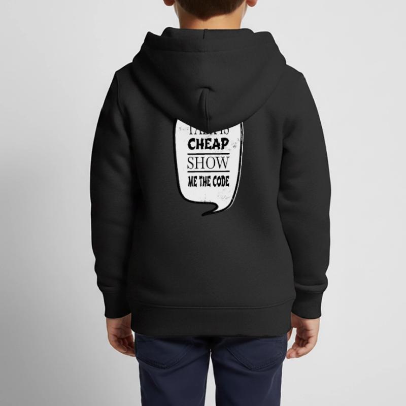 present coding software development Kinder Premium Organic Zip Hoodie