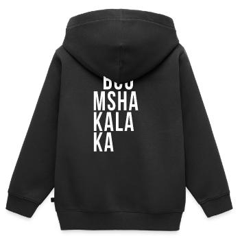 Boom Shakalaka - Kinder Premium Organic Zip Hoodie - Schwarz - Hinten - AI Model Kid Male (0cm)