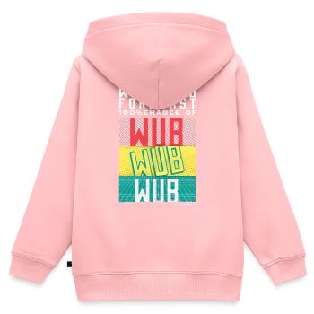 Prédiction du week-end : 100% de chances d’être Wub Wub - Sweat Premium à capuche zippé enfant bio - rose - Dos - AI Model Kid Female (0cm)